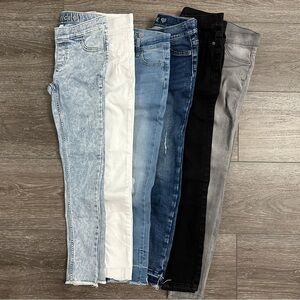 Lot of 6 size 12 SLIM girls jeans